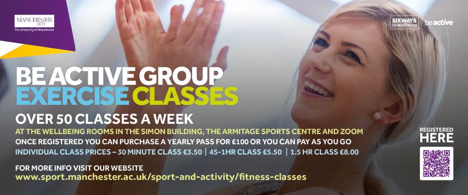 Welcome to Be Active group exercise classes – New for 2022-23
