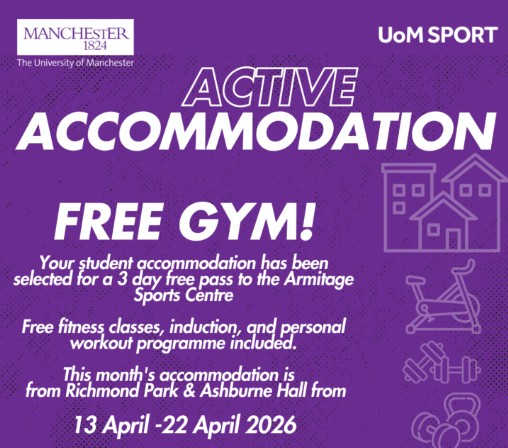Try the Gym with a 3‑Day Pass — Exclusively for Richmond Park & Ashbure Hall Students