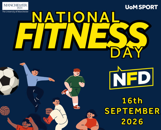 Join UoM Sport in Celebrating National Fitness Day on Wednesday 16th September